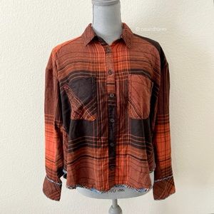 UO Urban Outfitters BDG Karl Slouchy Flannel Button-Down Shirt